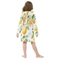 thumbnail image 7 of FORMRS Niños Bathrobe Unisex Hooded Robe Soft Plush Pajamas Sleepwear, Size 2-3T, Orange Bees, 7 of 7