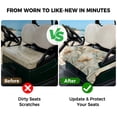 thumbnail image 4 of Golf Cart Seat Covers for 2 Seater,Vintage Flowers Microfiber Cart Seat Towel Blanket,Spring Blooms Botanical Floral Herbs Absorbent Breathable Non Slip Bench Seats Protector for Golf Course 51"x31", 4 of 9