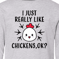 thumbnail image 4 of Inktastic I Just Really Like Chickens Ok Long Sleeve Youth T-Shirt, 4 of 5