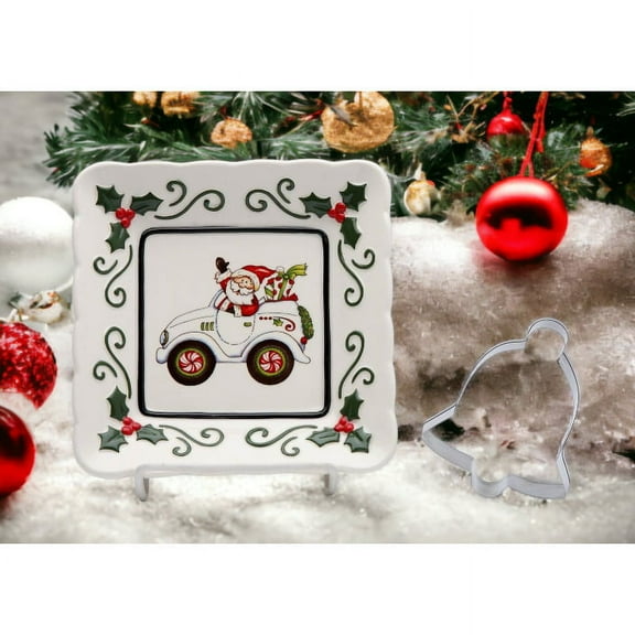 Ceramic Santa Cookie Cutter 5.5 Inch