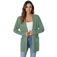thumbnail image 5 of Anygrew Women's Long Sleeve Cardigan Open Sweater Cardigan Soft and Lightweight Casual Classic with Pockets S-XXL, 5 of 7