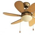 thumbnail image 3 of Ventilador Techo 30 3 V 60W 6 Aspas Roble Claro Veker 7661 VEKER 7661, 3 of 3