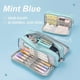 thumbnail image 2 of Large Pencil Case For Girls, School Supplies Pencil Case For Boys And Kids With 3 Compartments, Large Pencil Pouch For Office Supplies, Glacier Blue, 2 of 2