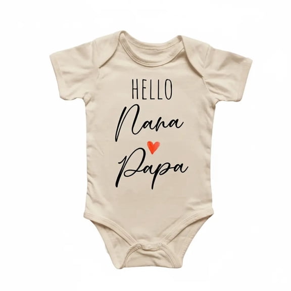 Nana Papa Grandparent Newborn Baby Bodysuit