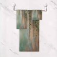 thumbnail image 5 of 3 Piece Bath Towels Set Bath Towel, Hand Towel and Face Towel for Bathroom, Gym, Hotel Enchanted Flowers Painting, 5 of 8