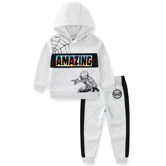 Conjunto de ropa: sudadera con capucha y pantalones Marvel Spider-Man para niños