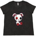 thumbnail image 3 of Inktastic Goth Bunny Kawaii Women's Plus Size T-Shirt, 3 of 5