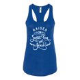 thumbnail image 2 of Wild Bobby Raised on Sweet Tea and Jesus Inspirational/Christian Women Racerback Tank Top, Royal, Large, 2 of 5