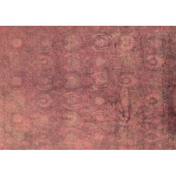Ahgly Company Indoor Rectangle Oriental Brown Industrial Area Rugs, 8' x 12'