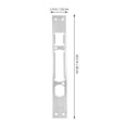 thumbnail image 2 of BESTYASH deadbolt reinforcement plate Door Reinforcement Plate Iron Silver with Thick Workmanship 5pcs, 2 of 6