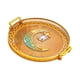 thumbnail image 1 of Bandeja de servicio redonda, frutero, decoración de mesa, plato de frutas, bandeja de almacenamiento decorativa, recipiente para servir para hoteles, ámbar, 1 of 8