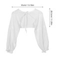 thumbnail image 2 of AURARMLET Blusa Falsa Con Collar Desmontable Y Lanterna En Tela Para Mujer, 2 of 8
