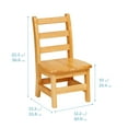 thumbnail image 2 of Three Rung Ladderback Chair, 10in Seat Height, 2 of 9