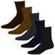 thumbnail image 3 of 3 pares de calcetines de vestir clásicos para hombre, de pantorrilla, informales, a la moda, lisos, multicolor, tallas 10-13, 3 of 4