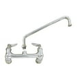 thumbnail image 2 of T&S Brass - 8'' c/c Double Pantry Faucet, Wall Mount, 12'' Swing Nozzle (062X), 00CC Inlets & Ceramas, 2 of 2