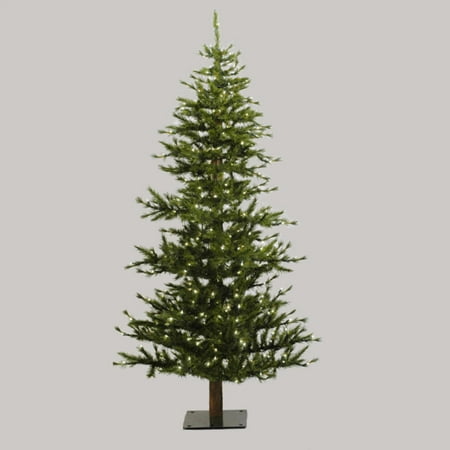 7 Pre Lit Minnesota Alpine Style Half Wall Christmas Tree Clear 7 Pre Lit Minnesota Alpine Style Half Wall Christmas Tree Clear Lights