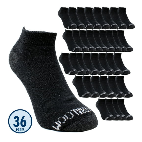 Fruit of the Loom Tin Caballero Unitalla Algodón Afelpado Negro 36 Piezas