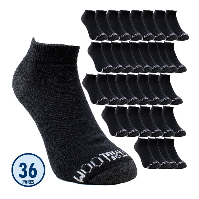 Fruit of the Loom Tin Caballero Unitalla Algodón Afelpado Negro 36 Piezas