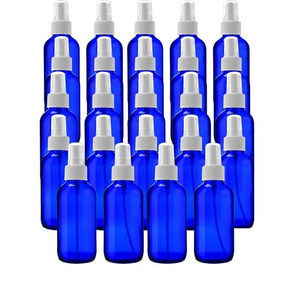 Medical Sales Supply Cobalt Blue 4oz White Mist Sprayer Bottle (120ml) Pack of 24