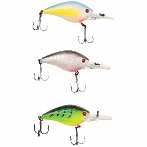Luck-E-Strike Deep Smoothy 5'-8' Fishing Lures 3 ct Carded Pack ...