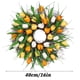 thumbnail image 2 of Guirnalda de flores artificiales para puerta de tulipán, flor de vid falsa, decoración del hogar, follaje de flores de simulación, amarillo, 40 cm sidaley HA8952-04B, 2 of 6