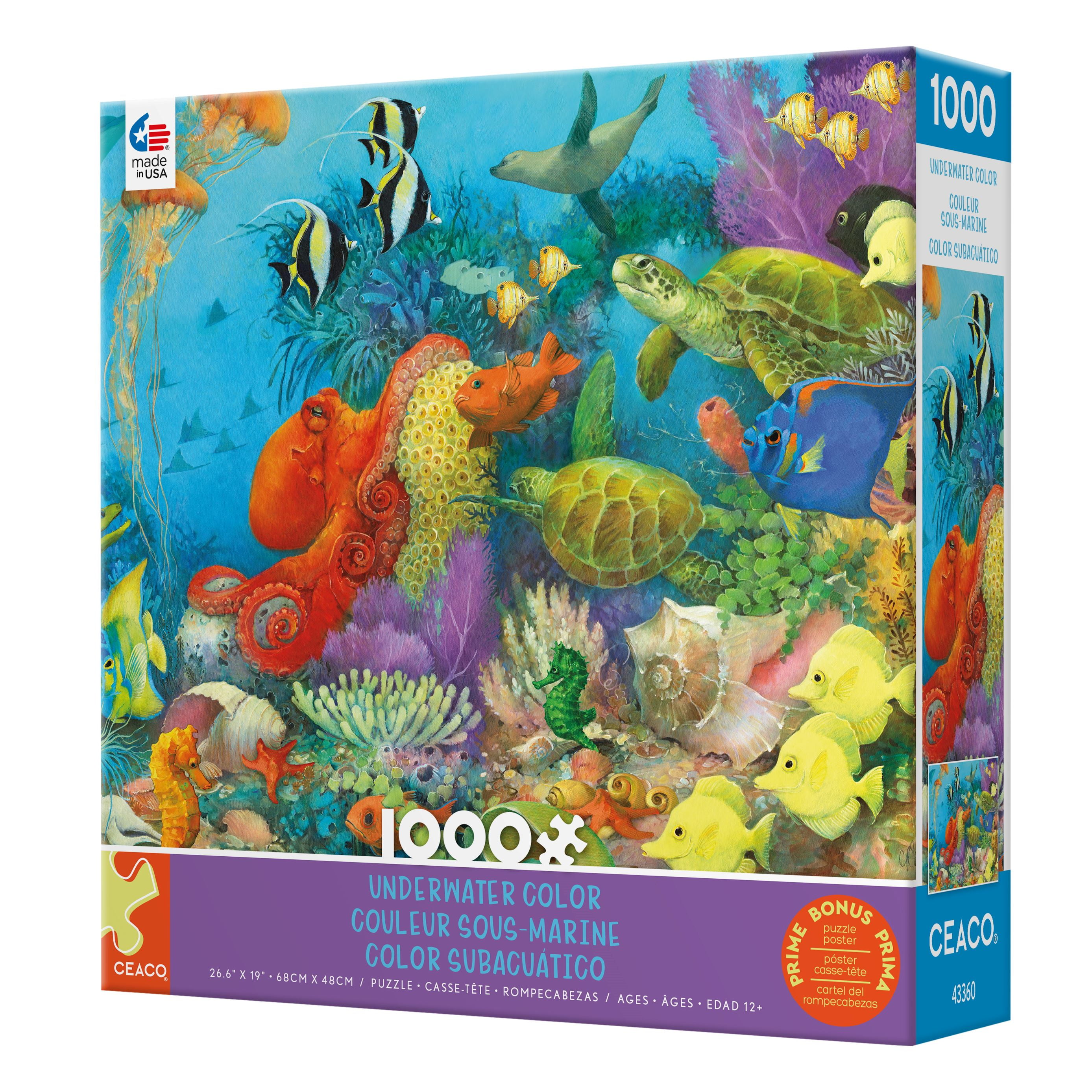 Ceaco Underwater Color (Christina P. Wyatt) 1000 Piece Interlocking Jigsaw Puzzle