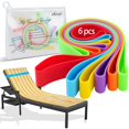 thumbnail image 1 of Paquete de 6 toalleros para sillón de playa y piscina con bolsa de almacenamiento, 1 of 7