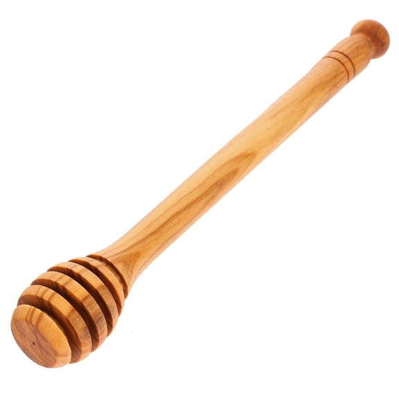 Olive Wood Honey Stick Honeycomb Server Portable Stirrer Pot Fruit