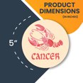 thumbnail image 2 of Magnet Me Up Cancer Zodiac Sign Magnet Decal, 5 Inch Round, Vinyl Automotive Magnet, 2 of 7