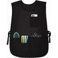 thumbnail image 6 of Barber Apron Vest Black 3 Pocket Apron with Sleeveless Adjustable Water Oil Resistant Velvet Machine Washable Tool Accessories, 6 of 7