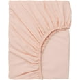 thumbnail image 2 of Fitted Sheets, 500-TC Egyptian Cotton, Full XL (54" x 80") Size Fitted Sheet, 1-PC Fitted Sheet Only, Full XL Size Size Fits 16-18" Deep Pocket Sheets, Peach, 2 of 4