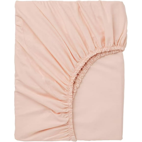 shiyou-100% Microfiber Twin Size Fitted Sheet Only, Ultra Soft Hotel Quality 14" Deep Pocket, Twin XL Bed Sheet Matress Protector for Dormitory, Machine Washable and Non-Fade, 39x75 inches,Lotus Pink