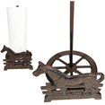 thumbnail image 4 of Urbalabs Cast Iron Farmhouse Paper Towel Holder Horse Metal Paper Towel Holder Roll Paper Towel Stand for Farmhouse Kitchen Decor Bathroom Home Country Decor (Horse), 4 of 7