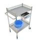 thumbnail image 2 of Carrito de Servicio Médico Gran Shopping, Acero Inoxidable, Ideal para Laboratorios y Consultorios plateado Unitalla, 2 of 8