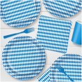thumbnail image 6 of Oktoberfest Party Supplies - Blue and White Checkered Paper Dinner Plates and Lunch Napkins (16 Plates & Napkins), 6 of 6