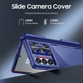 thumbnail image 2 of Vizvera para Samsung Galaxy Z Fold 6 Funda de Teléfono, con Soporte para Tarjetas RFID, Soporte para S Pen, Cubierta de Cámara, Funda Protectora de Silicona a Prueba de Golpes - Azul, 2 of 7