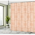 thumbnail image 4 of Ambesonne Floral Shower Curtain, Victorian Lace Flowers Print, 69"Wx70"L, Peach White, 4 of 4