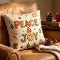 thumbnail image 5 of Dalxymotic Christmas Cushion Cover, Xmas Soft Throw Pillow Case, Christmas Decorations Indoor Outdoor, Winter Decor Indoor, Holiday Home Decoration for Sofa, Bed, Couch, Chair, 5 of 5