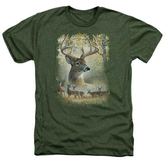 Wild Wings - Bucks - Heather Short Sleeve Shirt - XX-Large