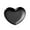 Black, variant on BAETEUY Jewelry Tray Polished Mirror Surface Stainless Steel Heart Shape Ring Necklace Earrings Display Dish Household Supplies
