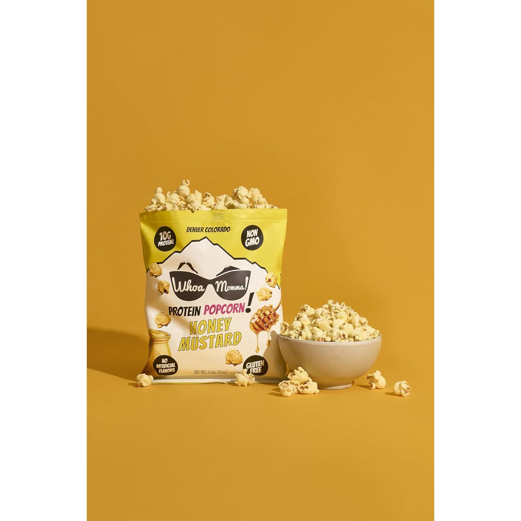 Whoa Momma! Protein Popcorn Variety Pack, High Protein, Gluten Free Popcorn, 12-pack of 1oz Bags (4 of Each Flavor)