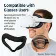 thumbnail image 4 of VR Facial Interface For Oculus Quest 2 – PU Foam Face Pad Cover, Sweatproof & Comfortable Replacement Bracket (Easy Install)​, 4 of 5