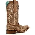 thumbnail image 7 of Corral Boots Womens Glitter Tooled Inlay Square Toe Cowboy  Tall Boots, 7 of 7
