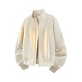 thumbnail image 3 of Zynoxe Plus Size Windbreaker Jackets for Men with Pockets & Elastic Cuffs Hem Classic Stand Collar Zip Up Jackets Loose Long Sleeve Bomber Jacket Fashiona Solid Color Motorcycle Trench Coat, 3 of 9