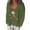 Army Green, variant on Ichuanyi Womens Tops, Summer Wonmen Fashion Casual Printed V-neck Loose Long Sleeve T-shirt Top Top Pullover