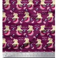 thumbnail image 1 of Soimoi Rayon Fabric Text,Ball & Bunny Kids Print Fabric by the Yard 42 Inch Wide, 1 of 2