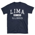 thumbnail image 1 of Lima Illinois Classic Established Men's Cotton T-Shirt, 1 of 1