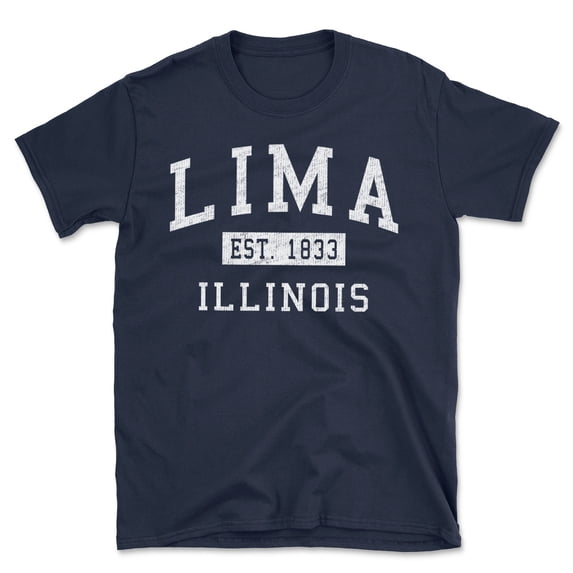 Lima Illinois Classic Established Men's Cotton T-Shirt