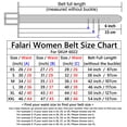 thumbnail image 3 of Falari Women's Belt, 1 Inch Width, Top Grain Leather, Classic Style for Jeans, Pants, and Dresses - Black,XXL, 3 of 7