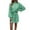 Green, variant on Dxzfnsa Women 2025 Spring Puff Long Sleeve Crewneck Smocked Maxi Dress Empire Waist Tiered A-line Swing Flowy Long Dress(Pink,S-3XL)